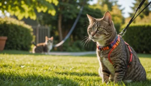 comment habituer son chat au harnais