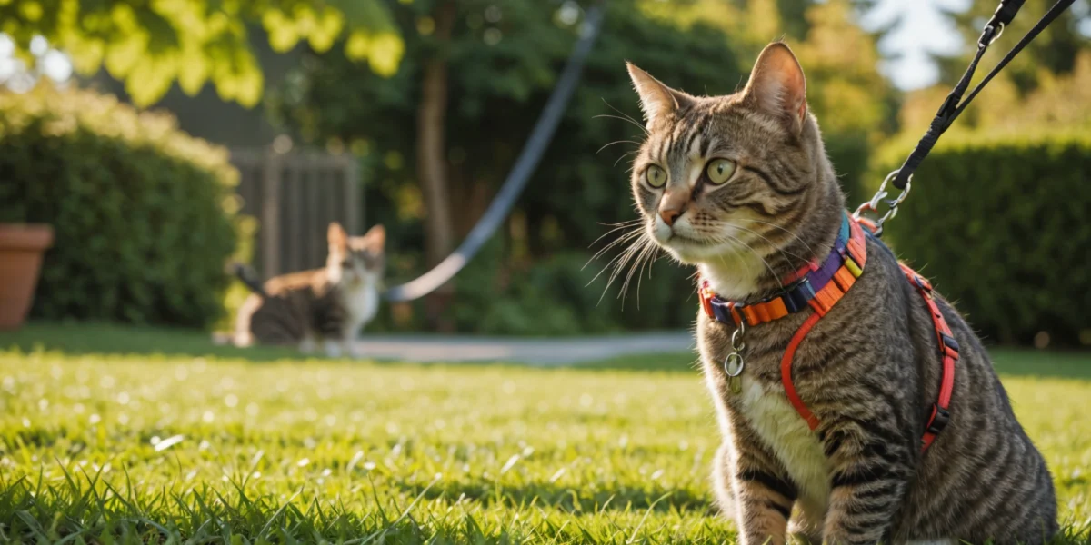 comment habituer son chat au harnais